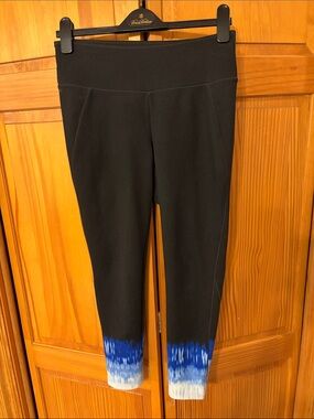 T By Talbots Ombre UPF 50+ Protection Women's Cropped 7/8 Leggings Small
